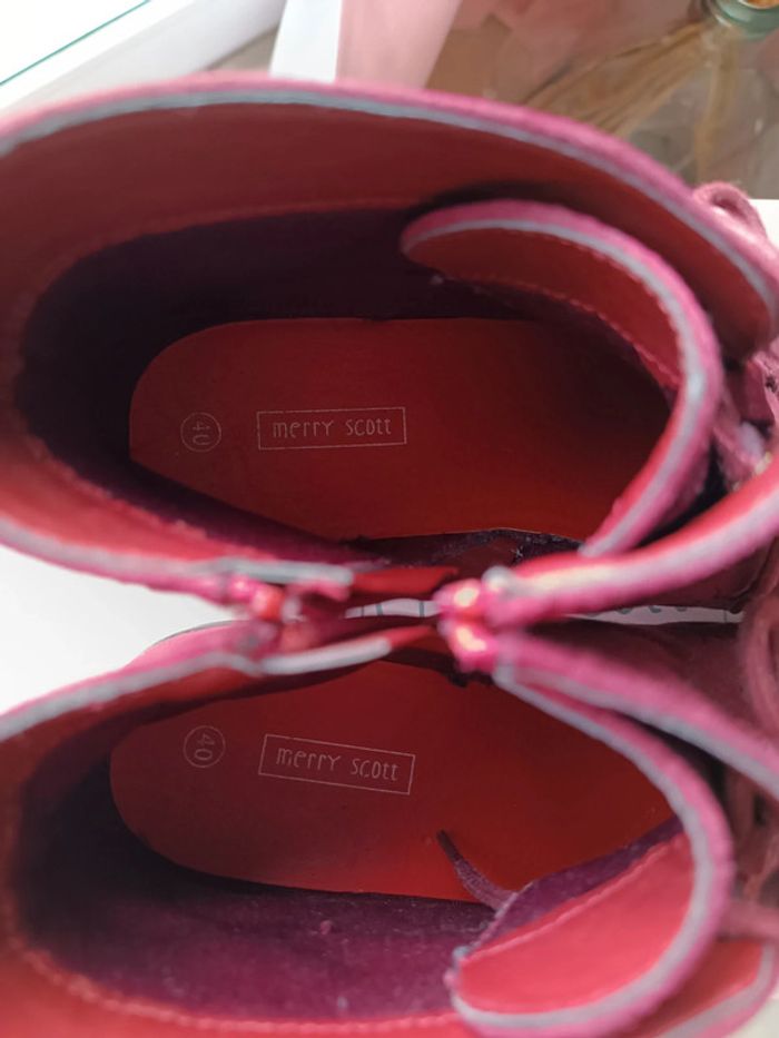 Bottines bordeaux - pointure 40 - neuves - photo numéro 6