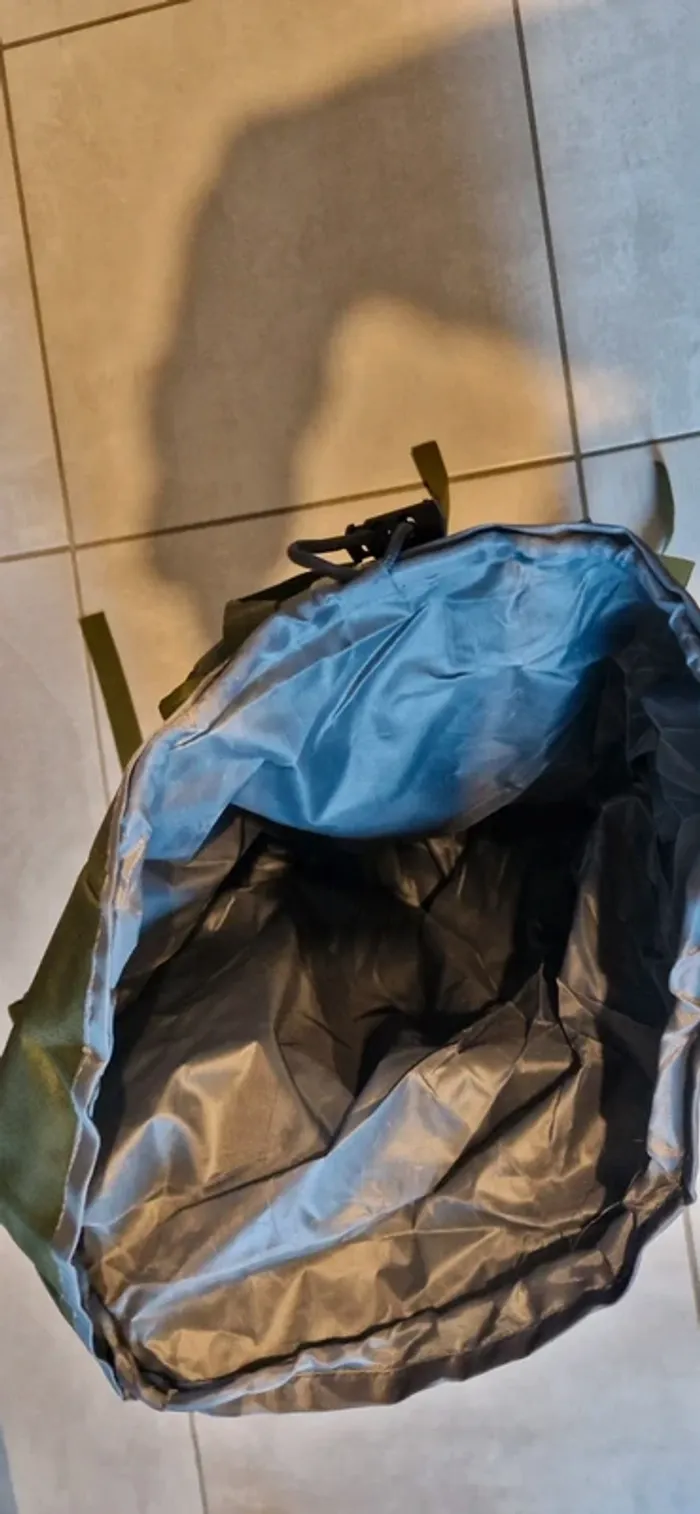 Sac à dos multipoches tactique kaki vert 60-70L - photo numéro 4