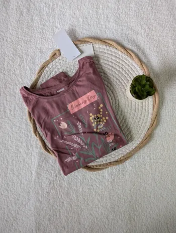 🌸 T-shirt Blooming Day Kiabi – 10 ans