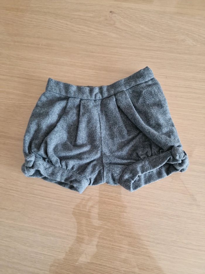 Short hiver matière flanelle