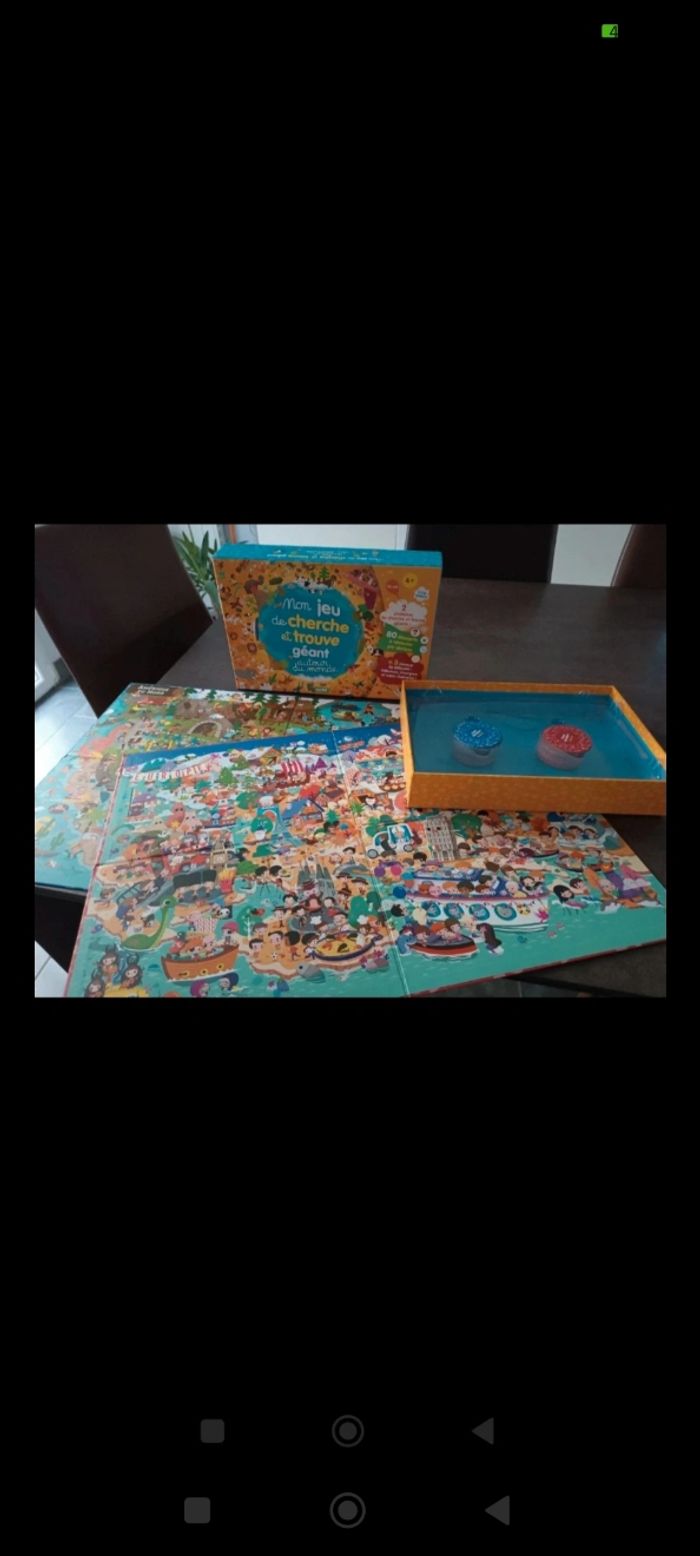 Mon jeu cherche et trouve géant autour du monde jeu complet