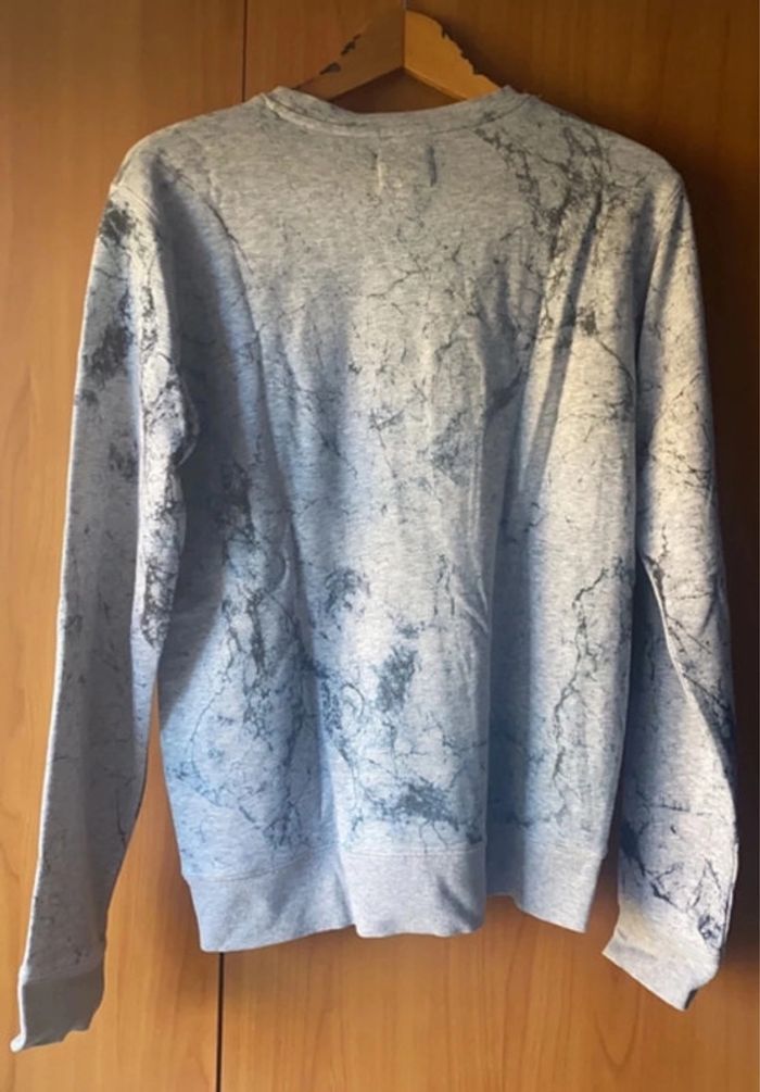 Sweat effet marbré M avec inscription - photo numéro 4