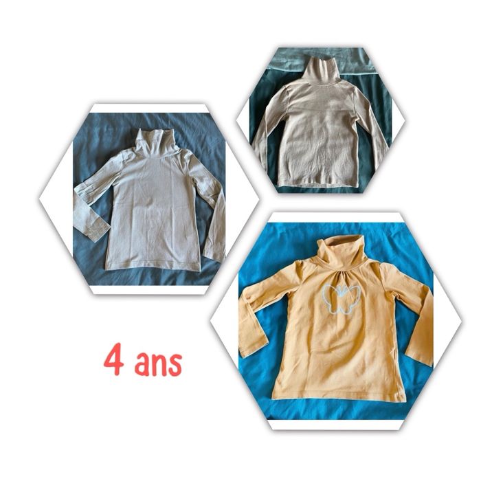 Sous pull fille taille 4ans - photo numéro 1