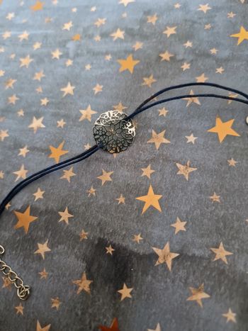 Bracelet arabesque argenté