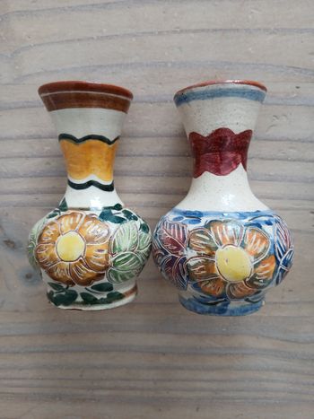 Lot de 2 mini vases (fait mains)