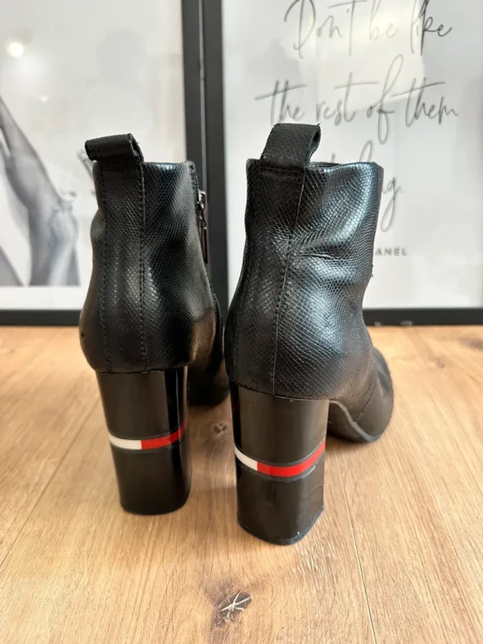 Bottines Tommy Hilfiger noires taille 39 - photo numéro 6
