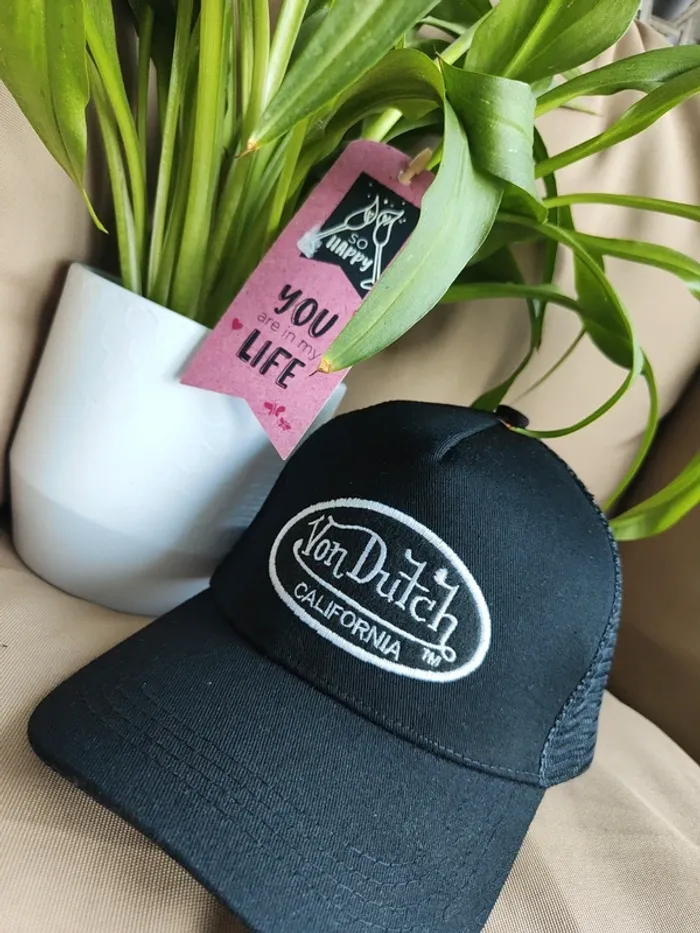 Casquette Trucker Von Dutch noire