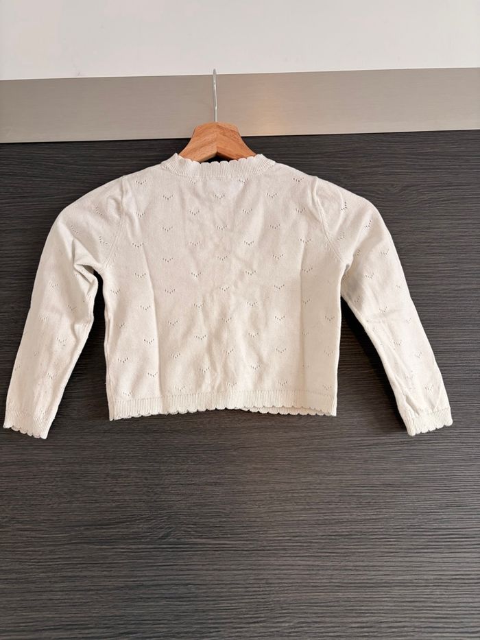 Gilet ajouré écru sergent major 5 ans - photo numéro 5