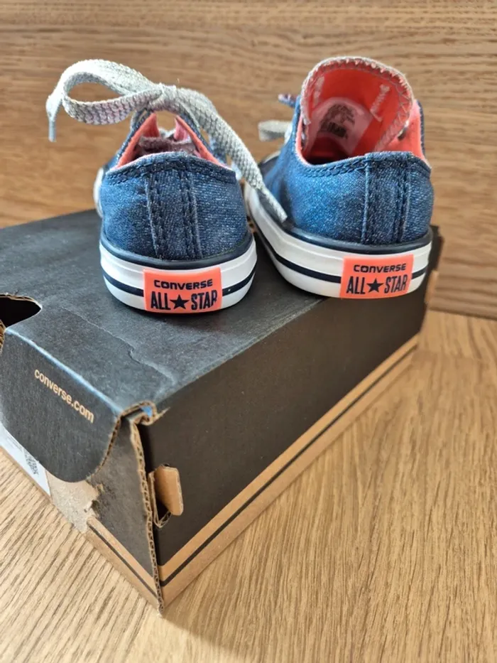 Converse bleu pailleté 23 - photo numéro 3
