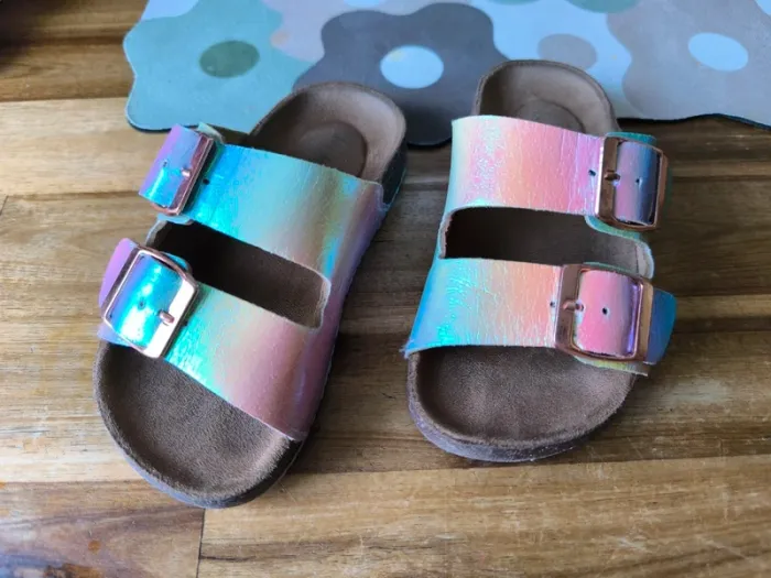 Sandales fille irisées taille 26/27