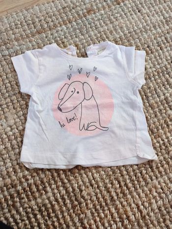 T-shirt été fille 3 mois