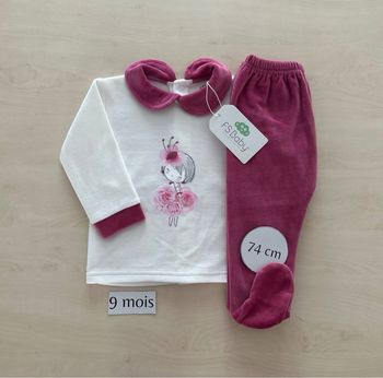 Pyjama bébé fille - taille 9 mois en 74 cm - neuf - FS baby