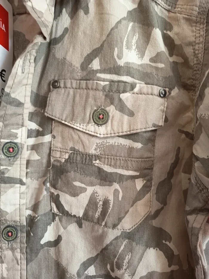 Chemisette homme motif militaire (A278) - photo numéro 2