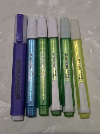 Lot de 6 surligneurs Stabilo swing cool.