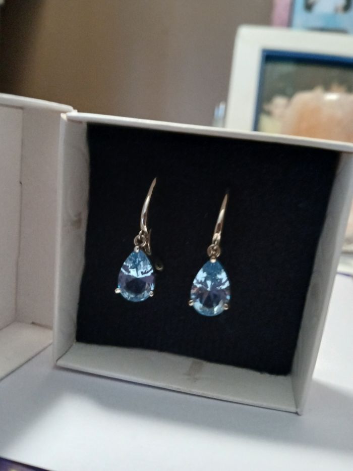 Boucles d'oreilles Topaze.