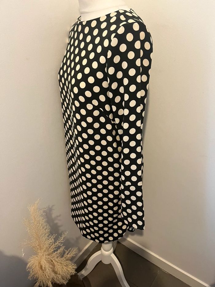 Robe noire à pois H&M S - photo numéro 4