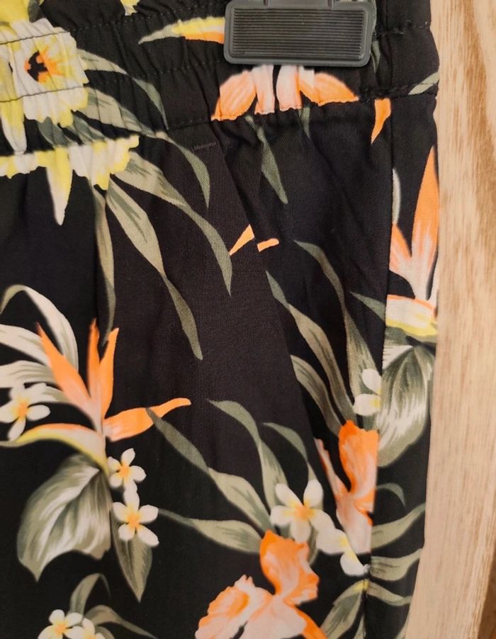 Pantalon fluide imprimé tropical - T.42 Divided H&M - photo numéro 4