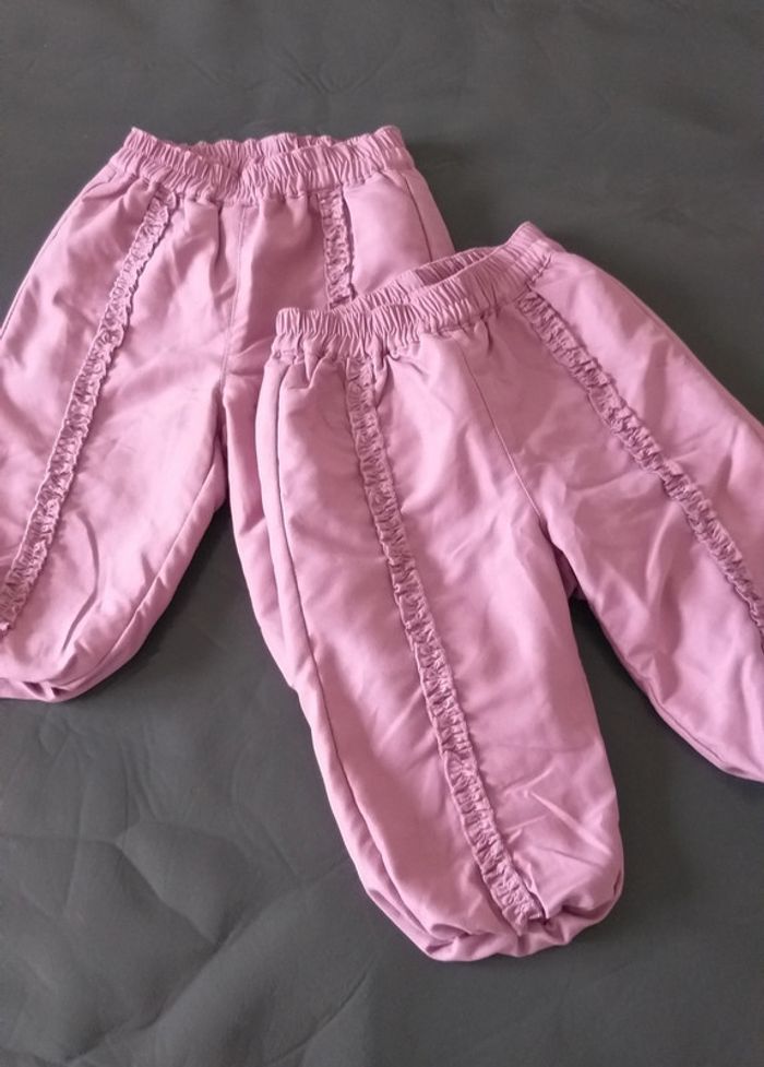 Jogging violet resserré en bas (x2)