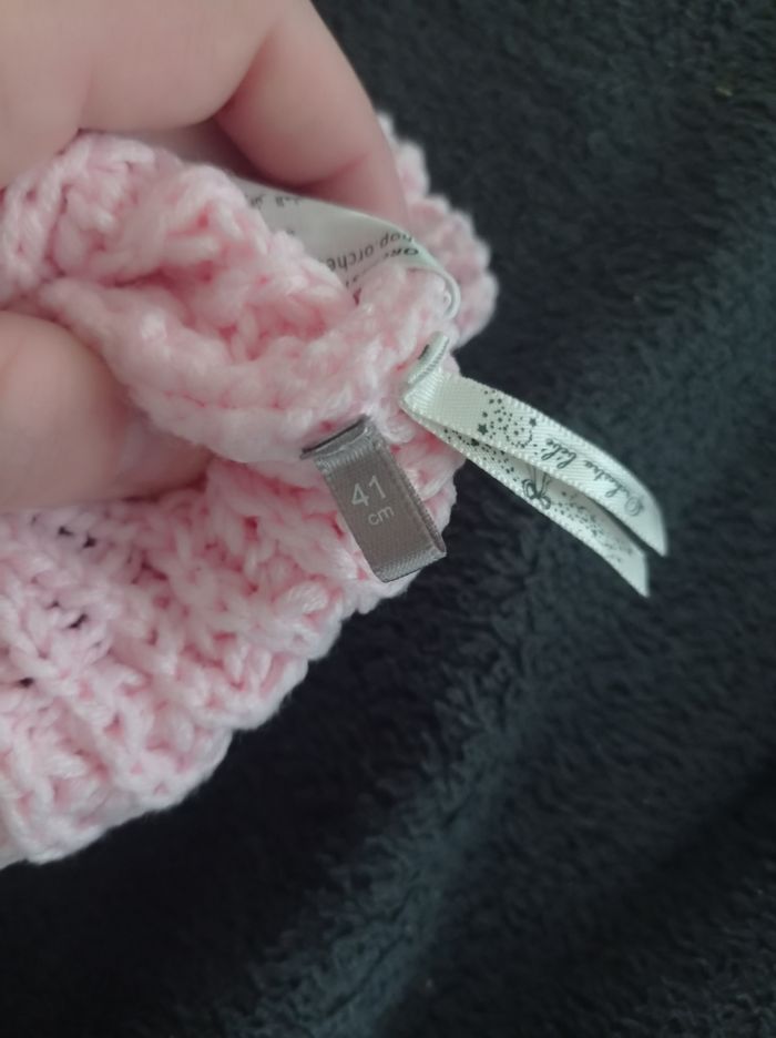 Bonnet rose bébé 3-6 mois - photo numéro 3