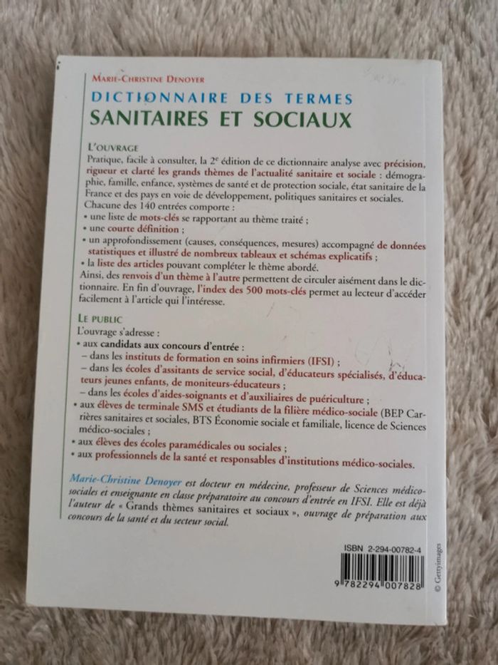 Dictionnaire des terme sanitaire et sociaux - photo numéro 2