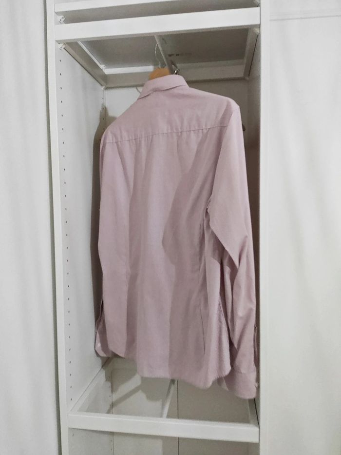 Chemise Devred taille M petit carreaux rose - photo numéro 3
