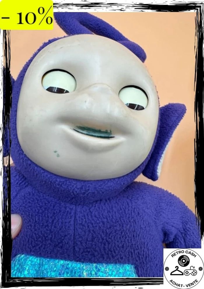 Lot De 4 Grandes Peluches Teletubbies Vintage 1996 modèles rare interactifs - photo numéro 13