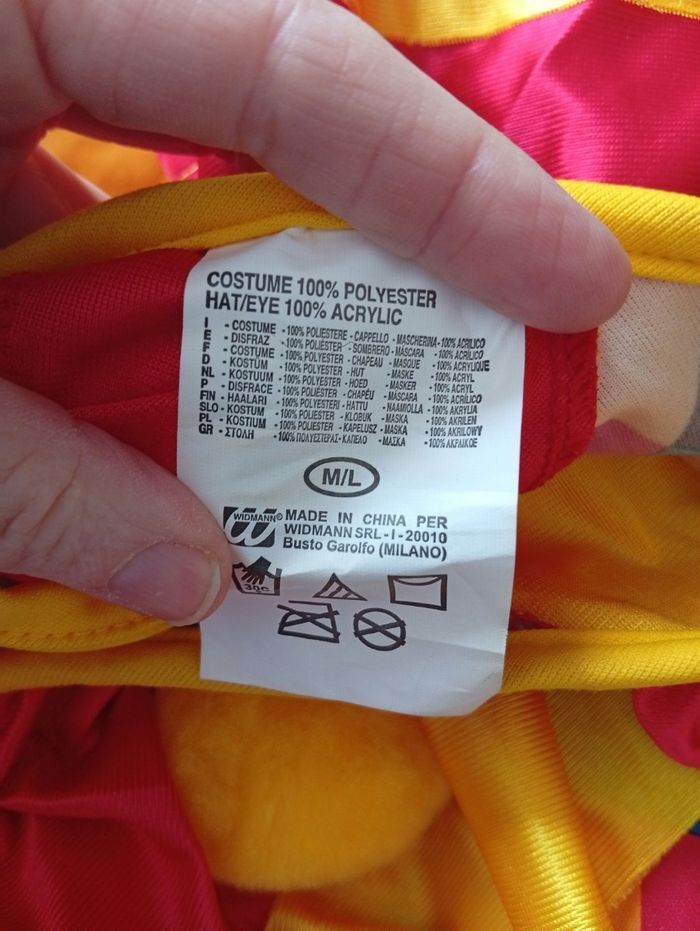 Déguisement Arlequin multicolore M/L - photo numéro 6