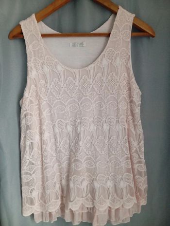 Débardeur dentelle doublé