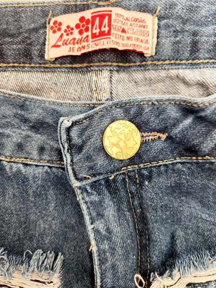 Short en jean destroy Luana Jeans - Taille 44 - photo numéro 3