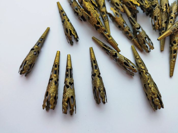 50 calottes bronze pour bijoux Lot n°2299 - photo numéro 3