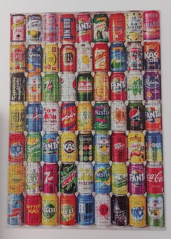 Puzzle 500 pièces, Canettes de soda