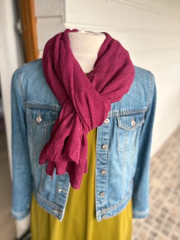 Écharpe Laine - Fuchsia Violet N°80