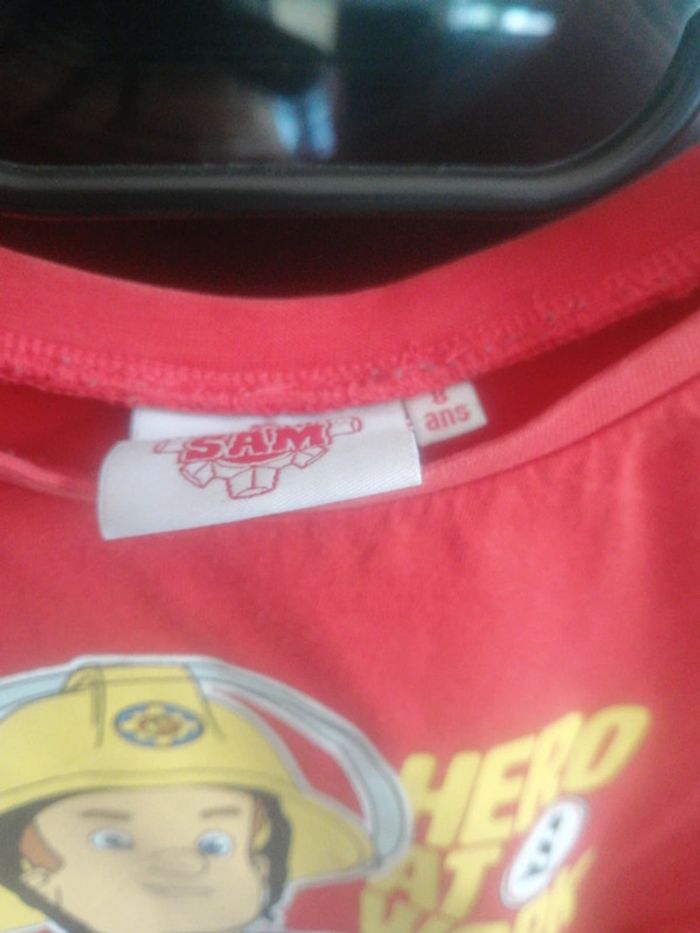 T shirt manche courte Sam le pompier 8A - photo numéro 3