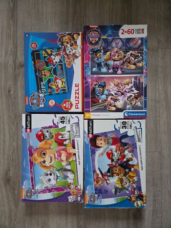 Lot de 4 puzzles Pat Patrouille 