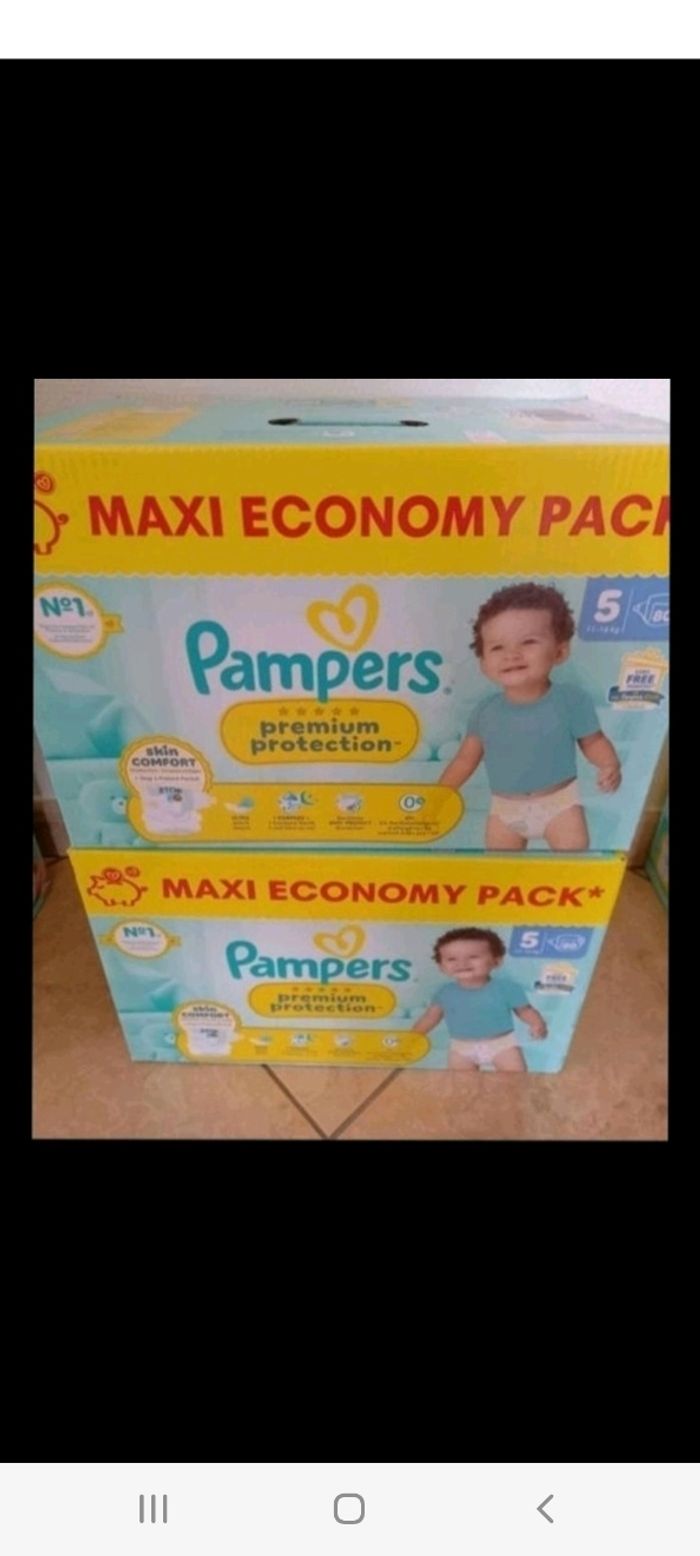160 couches pampers premium protection taille 5