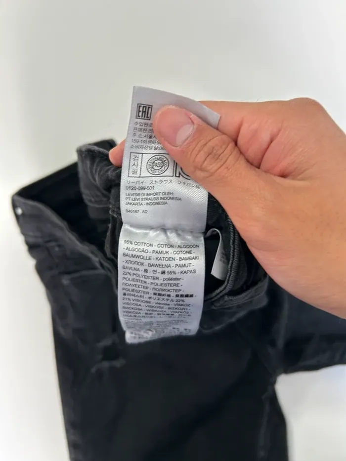 Jean Levi's Femme Noir W29 L30 | 711 Skinny | Taille FR38 | Très Bon État BP202 - photo numéro 6