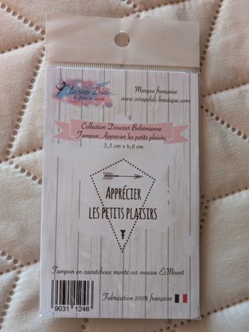 Tampon caoutchouc Scrap Didi Apprécier les petits plaisirs