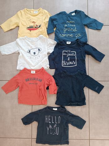 Lot T-shirt manches longues 3 mois