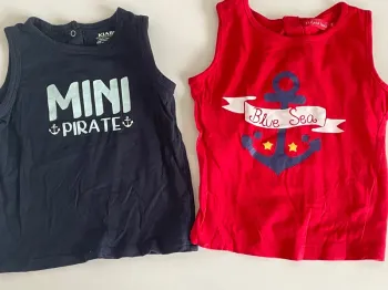 Lot de 2 débardeur bébé 18 mois