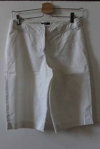 Jolie pantacourt blanc La redoute