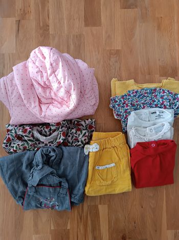 Lot vêtements fille hiver - 9 mois