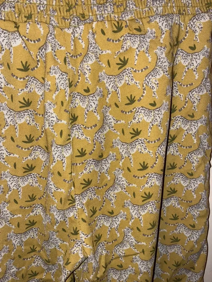 Pantalon en tissu léger fluide à motifs léopards, 158/164 (13/14 ans), sans marque. - photo numéro 8