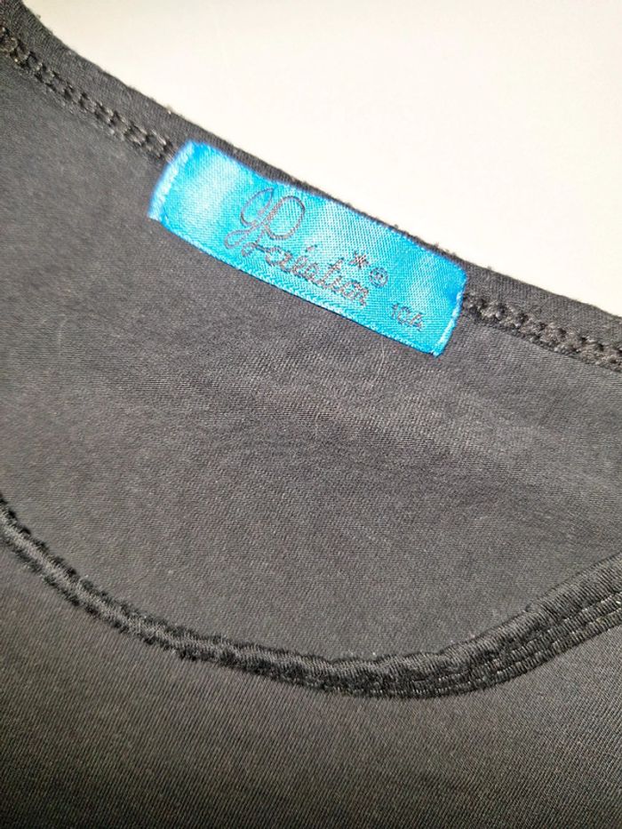 Tee shirt noir et vert fluo 10 ans - photo numéro 3