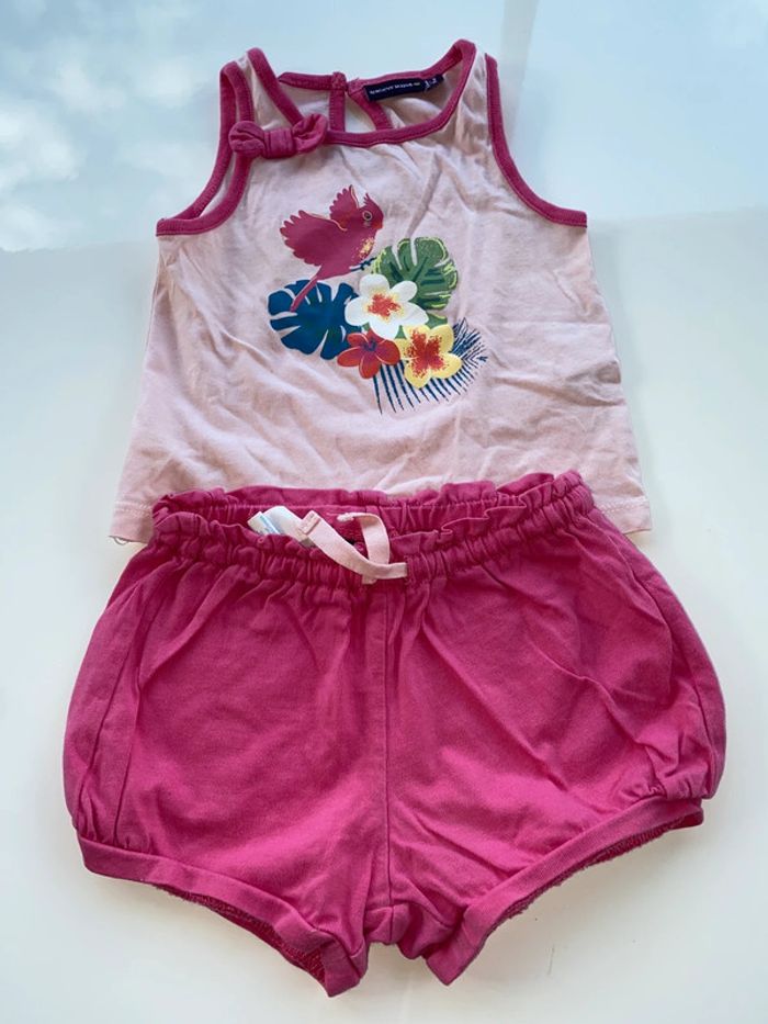 Ensemble short tee-shirts fille - photo numéro 2