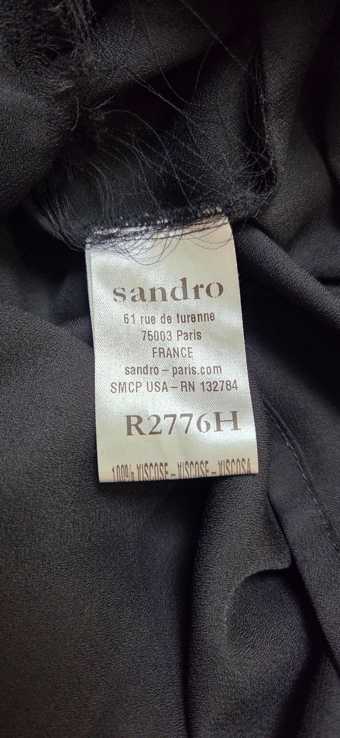 Robe Sandro taille 2 noir en très bon état - photo numéro 9