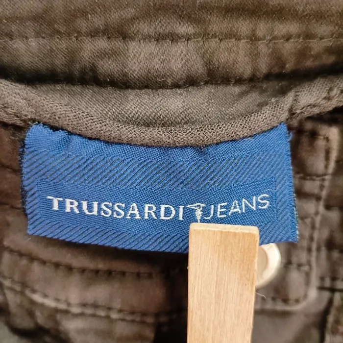 Pantalon capri Corsaire, pantacourt marron Trussardi Jeans - Taille 42 A600 - photo numéro 12