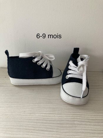 Chaussures souples 6-9 mois marine