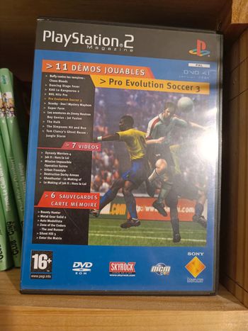 Jeu playstation 2 ps2 demo jouable pro évolution soccer 3