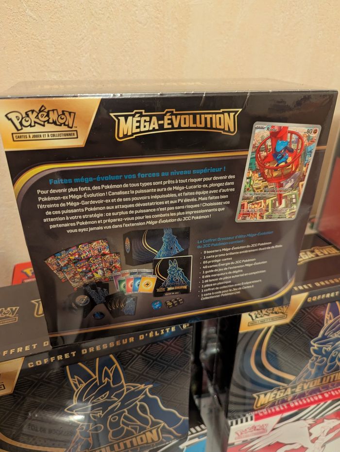 Etb lucario méga évolution me01 scellé - photo numéro 3