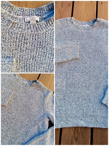 Pull femme Gap - chiné marine et blanc - taille M